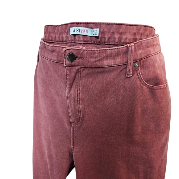 Just Fab Rust Color Jeans - Picture 4 of 7